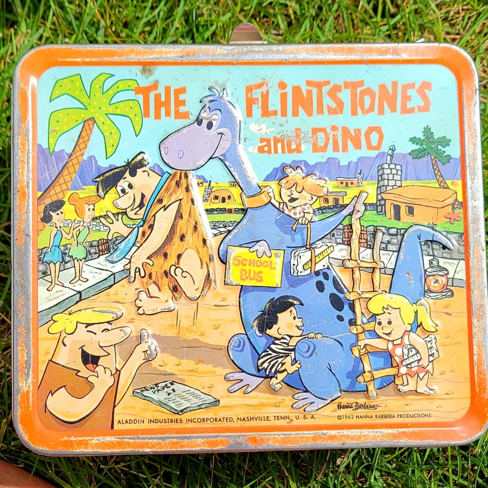 THE FLINTSTONES Lunch Box - metal 1962